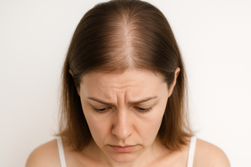 Avant - Chute de cheveux